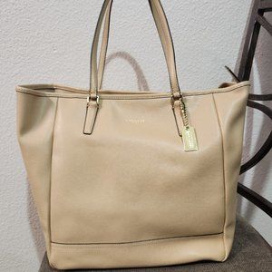 Coach Saffiano Leather North South Tote